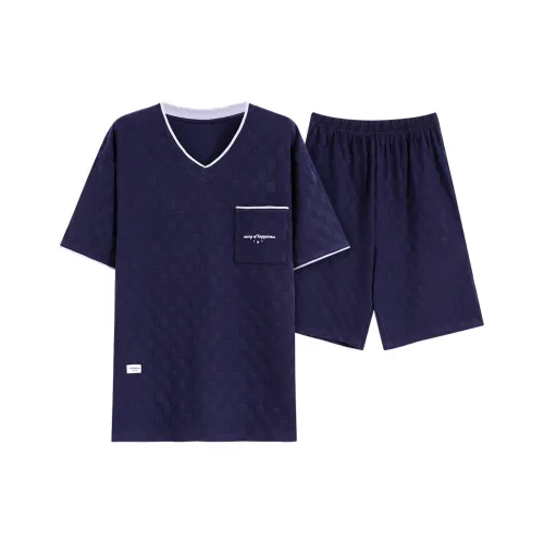 MADALLO Pajama Set Men's Navy Blue