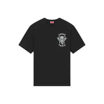 KENZO Elephant Printed Crewneck T Shirt