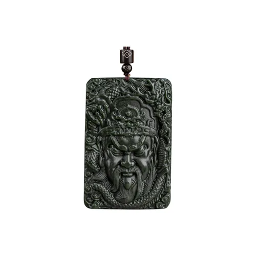 Jade Linmen Necklace Pendant Green Jade Men's