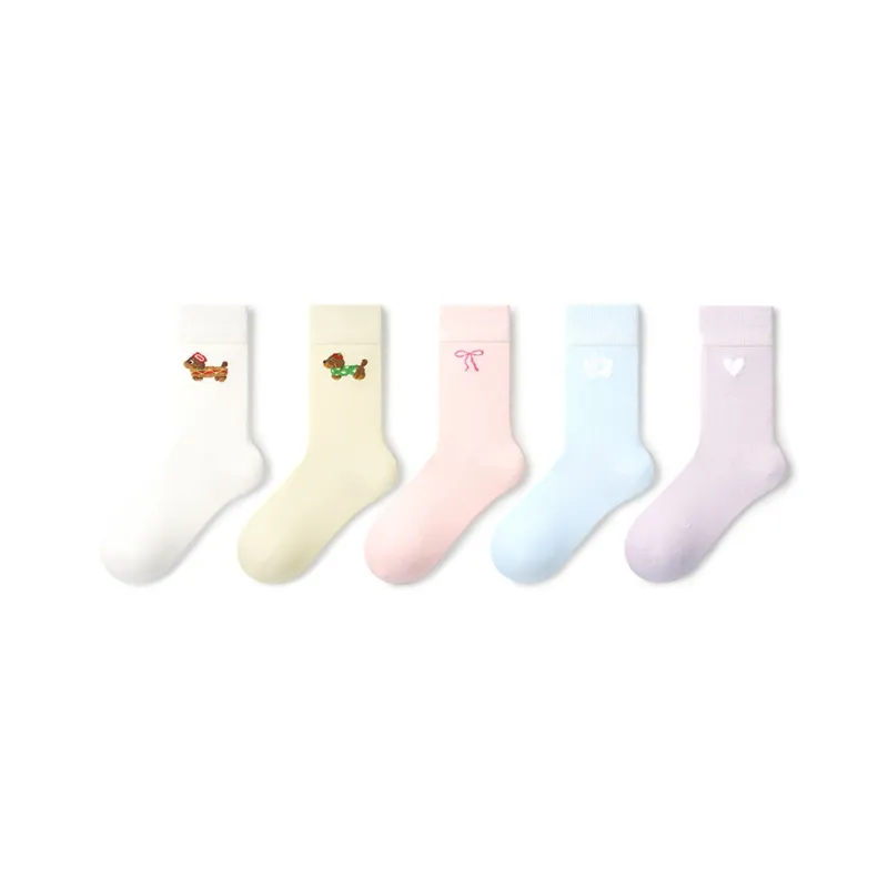 Primeet Mid Calf Socks Women's 5 Pack-4