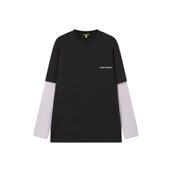 Caver&Hunter SS23 Mock Two Piece Long Sleeved T Shirt Unisex
