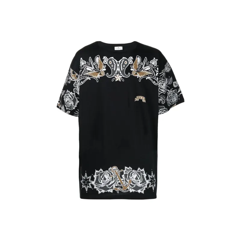 ETRO Tatoo Printed Crewneck T Shirt-0