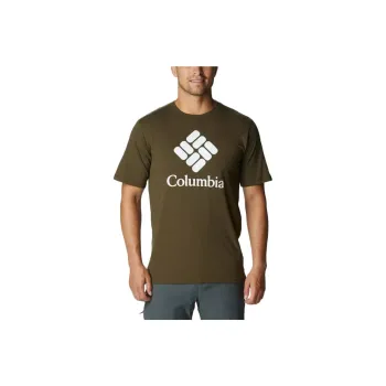 Columbia T-Shirts Men Dark Olive Green