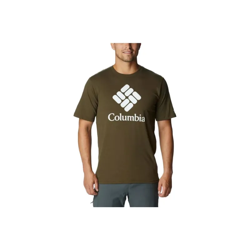 Columbia T Shirts Men Dark Olive Green-0