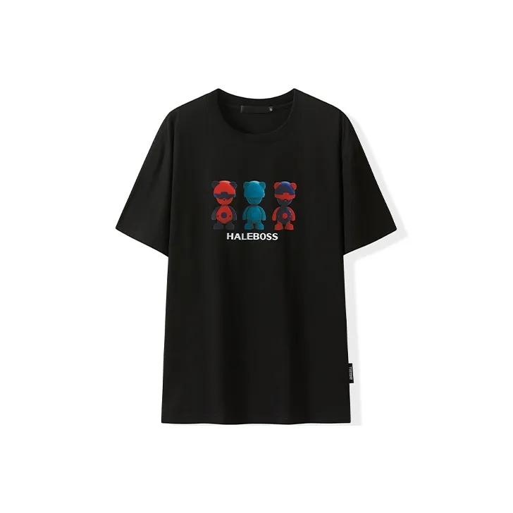HALEBOSS x Inlex Bear Drop Shoulder Sleeve T Shirt Unisex-0