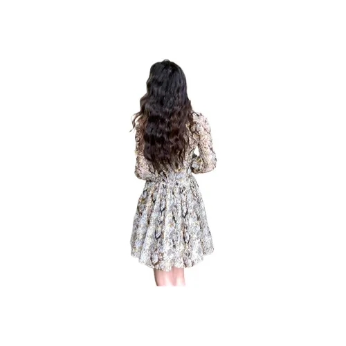 PLANE DRIFT Long Sleeved Dresses Women's Multicolor