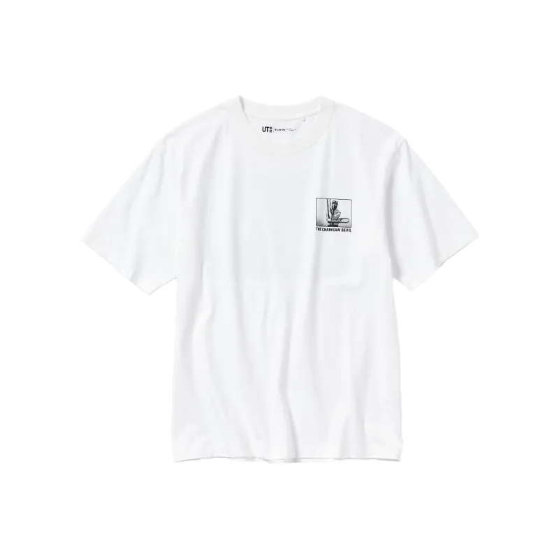 UNIQLO X Chainsaw Man Co branded Series T Shirts Unisex White-0