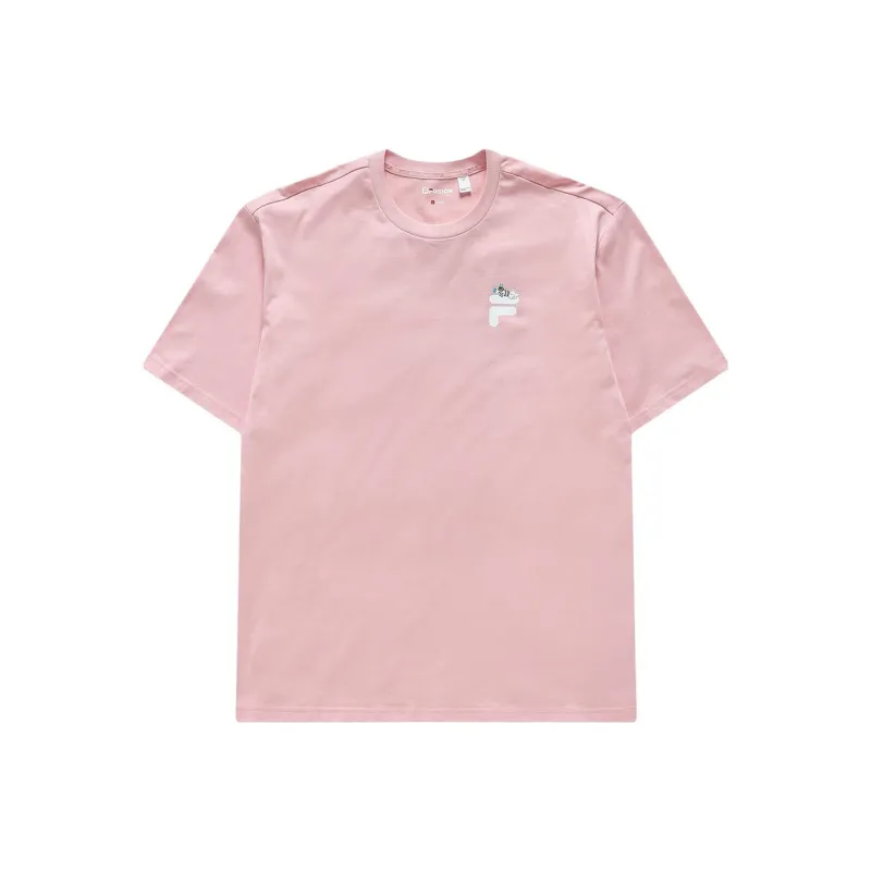 FILA FUSION SS23 T Shirt Unisex Youth Pink-0