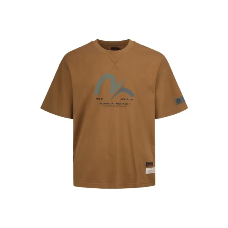 EVISU T-Shirts Men Khaki-0