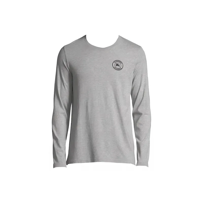 Burberry Embroidered Logo Cotton Long Sleeve T shirt-0
