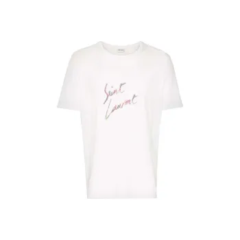 SAINT LAURENT SS23 T Shirt Men's White