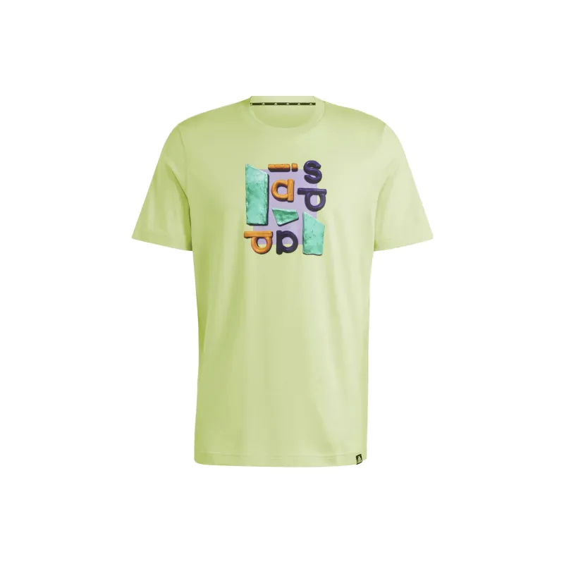 Adidas Sportswear Collection T Shirts Men Lime Green-0