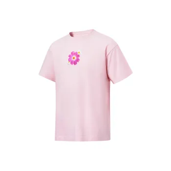 LiNing T Shirts Unisex New Light Pink