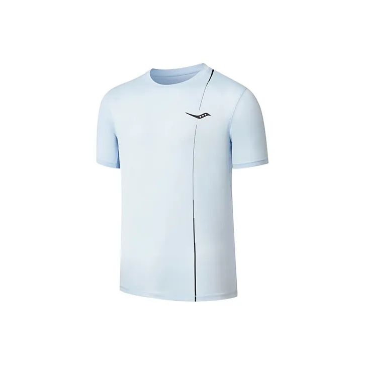Saucony T Shirts Men Light Blue-0