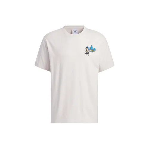 Adidas Originals Monkey Kingdom Drop Shoulder Sleeve T Shirt Unisex Mica Pink
