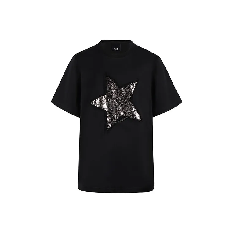YLDP T Shirts Unisex Black-0