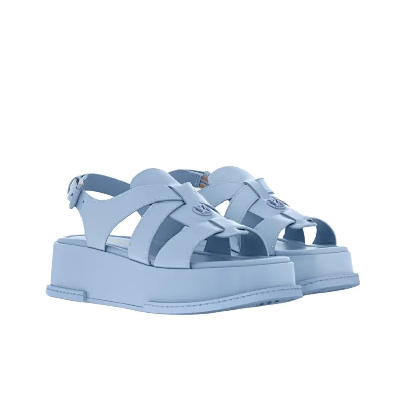 LOUIS VUITTON Strap Sandals 3.5cm Women's Blue-2