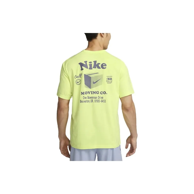 Nike T Shirts Men Light Lemon-0