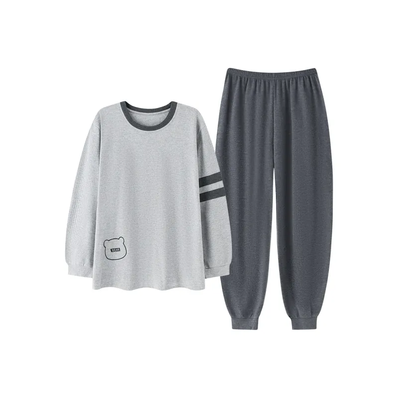 Close fitting Areas Pajama Set Men's-0