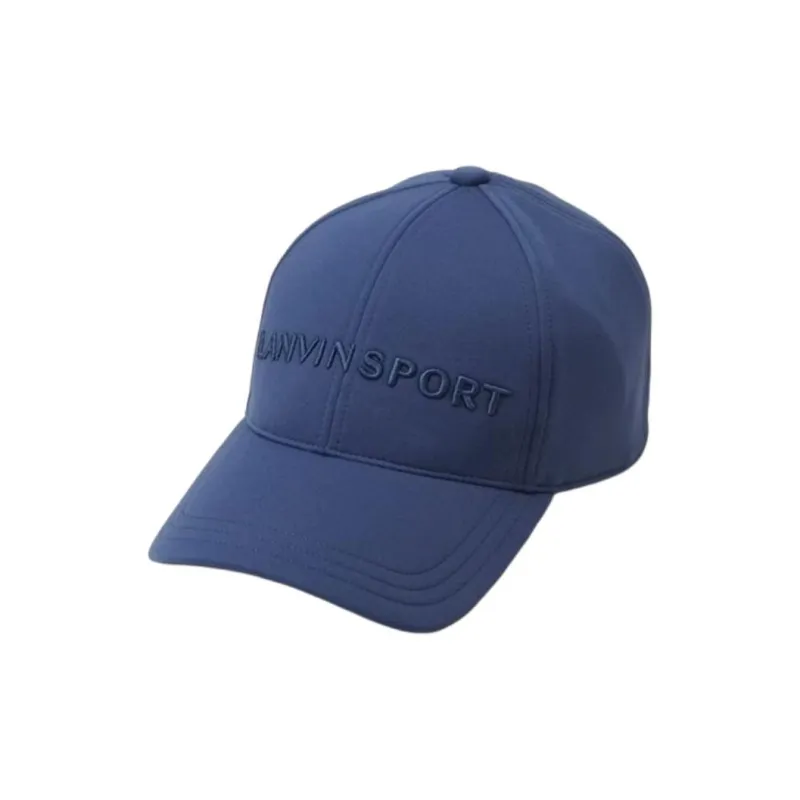 Lanvin Wool Polyester Nylon Polyurethane Baseball Caps Unisex Marine Blue-0