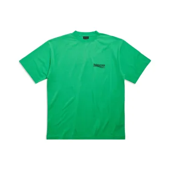 Balenciaga FW23 T Shirt Loose Fit Men's Green