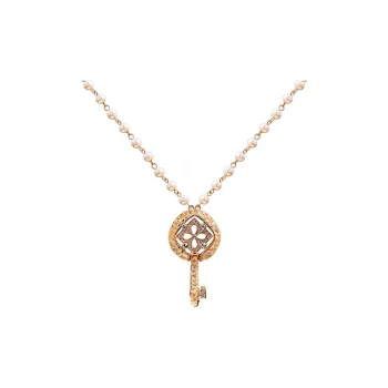 IDEE CREATIVE IDEA FOR YOU Gold Plated Faux Gemstone Faux Pearl Necklaces Women's
