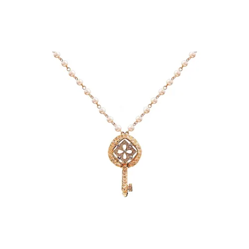 IDEE CREATIVE IDEA FOR YOU Gold Plated Faux Gemstone Faux Pearl Necklaces Women's