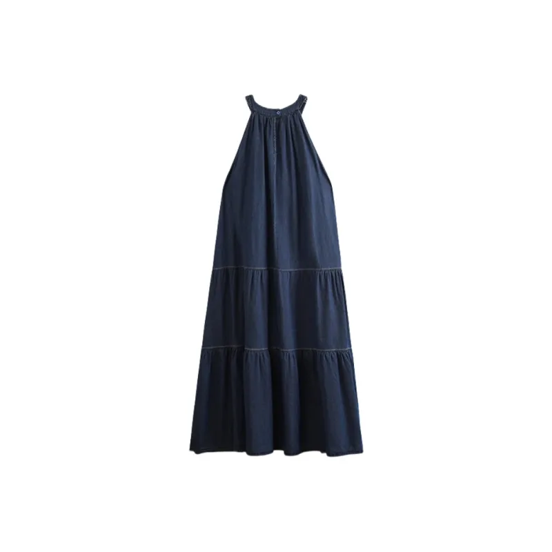 YGPRW Sleeveless Dresses Women's Blue-1