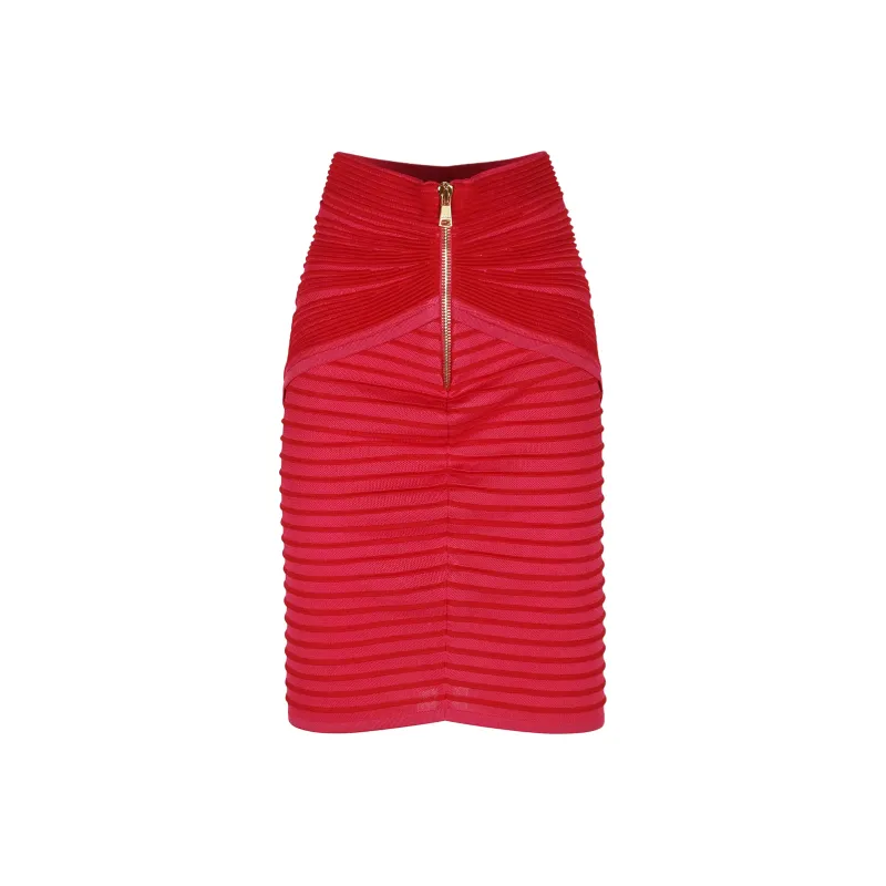 BALMAIN Draped Midi Skirt-1