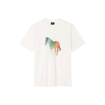 Paul Smith Zebra Printed Crewneck T Shirt