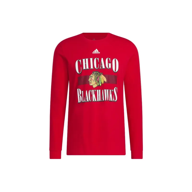 Adidas Blackhawks Playmaker Long Sleeve Tee-0