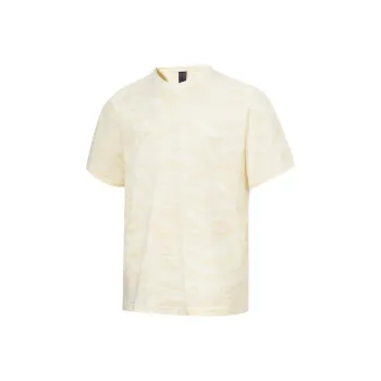 LiNing Li Ning X Jackie Chan Co branded Kung Fu Series T Shirts Unisex Papyrus White