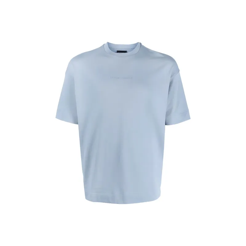 EMPORIO ARMANI T Shirts Men Sky Blue-0