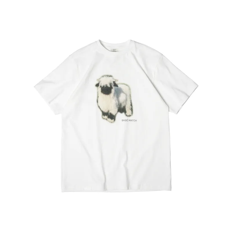 BASIC MATCH T Shirts Unisex White-0