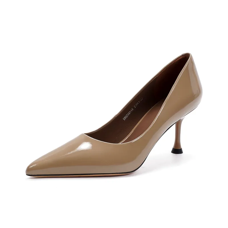 HARSON High Heels Women's Black/Milk Tea-1