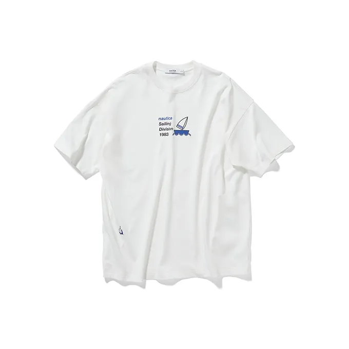 Nautica White Sail T Shirts Unisex-0