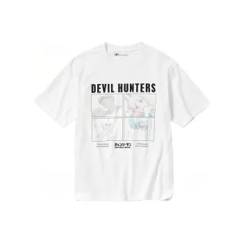 UNIQLO X Chainsaw Man Co-branded Series T-Shirts Unisex White