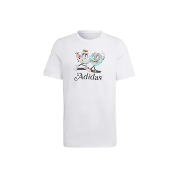 adidas originals Men White Enjoy Summer Graphic Tee