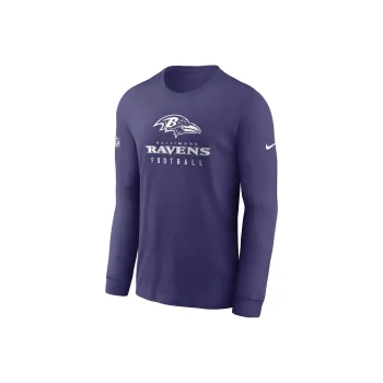 Nike Baltimore Ravens Sideline Team Issue Men's Nike Dri FIT Nfl Long Sleeve T Shirt