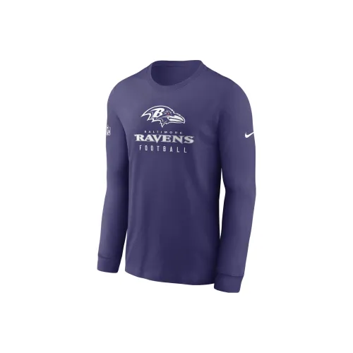 Nike Baltimore Ravens Sideline Team Issue Men's lobster nike Dri FIT Nfl Long Sleeve T Shirt