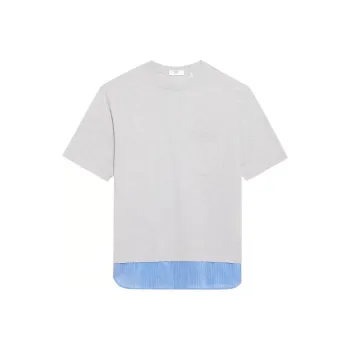 THEORY Designer Co-authored Collection T-Shirts Men Gray