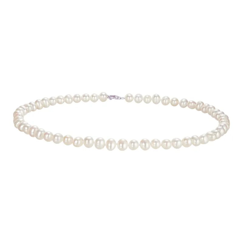 Lao Feng Xiang Pearl Necklaces Women's-0