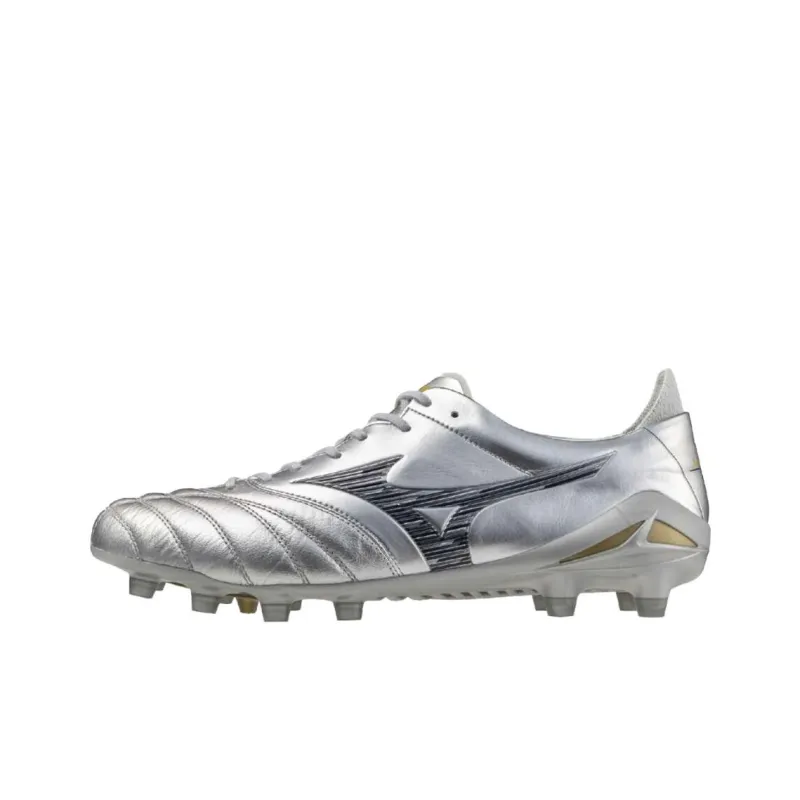 Mizuno Morelia Neo 4 Anti Slip Wear Resistant Soccer Shoes Unisex Silver-0