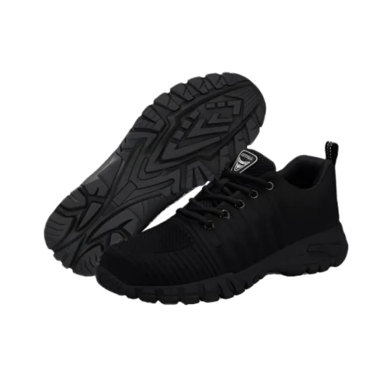 GUYISA Non slip, Wear resistant, Impact resistant Low Top Casual Shoes Unisex Black-1