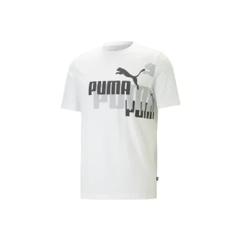 PUMA ESS+ LOGO POWER TEE M T-Shirt Men's White
