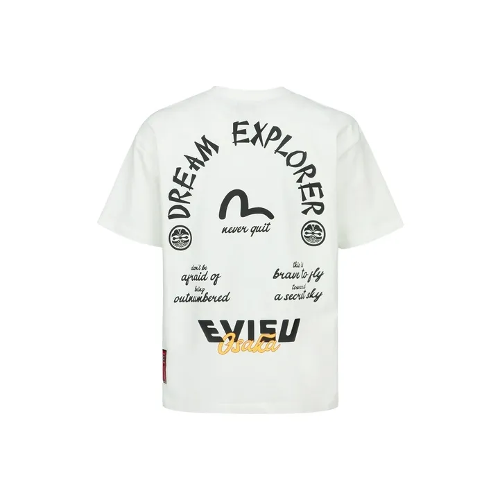 EVISU T Shirts Unisex White-0