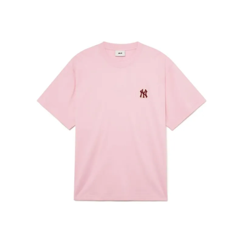 MLB New York Yankees T Shirt Men's Pink-0