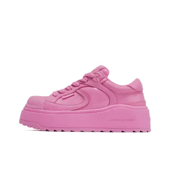 WANDER AROUND Anti Slip Wear Resistant Low Top Skateboard Shoes Unisex Pink Ice Cream
