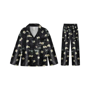 Qiao Ni Tong Pajama Set Men's Night Shadow Coconut Blossom