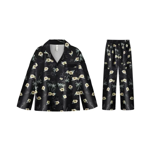 Qiao Ni Tong Pajama Set Men's Night Shadow Coconut Blossom